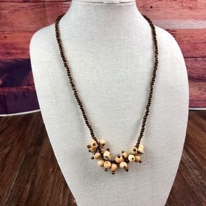 FINAL SALE:Açaí Seed and Bronze Bead Necklace